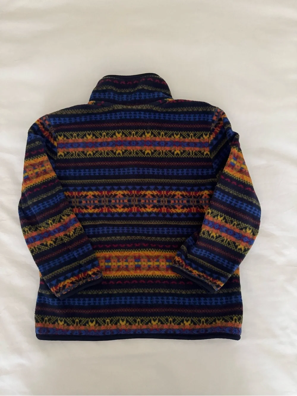 Old Navy Toddler Boys Multi-Color Patterned Quarter-Zip Fleece Pullover